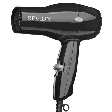 Revlon Secador de pelo compacto | Diseño ligero de 1875 W, perfecto para viajes, (negro)