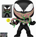 POP Marvel: Venom with Ooze (Glow-in-The-Dark) - Figura de vinilo Funko de edición limitada (paquete con funda protectora de caja compatible), multicolor, 3.75 pulgadas