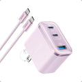 Anker Nano 70W Max Cargador Rápido de 3 Puertos USB-C, cargador tipo C de carga