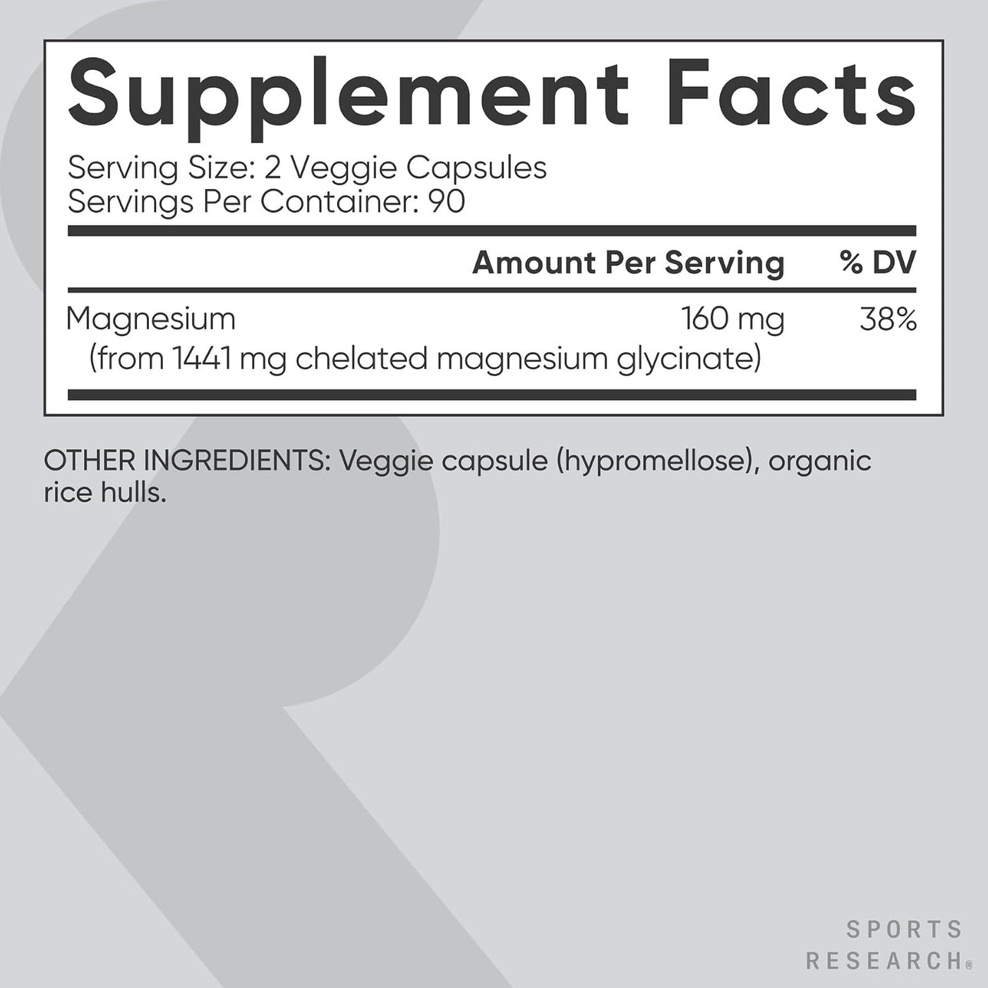 Sports Research® Glicinato de magnesio - Apoya el sueño reparador y...