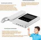 Sistema video del intercomunicador del timbre, teléfono video de la