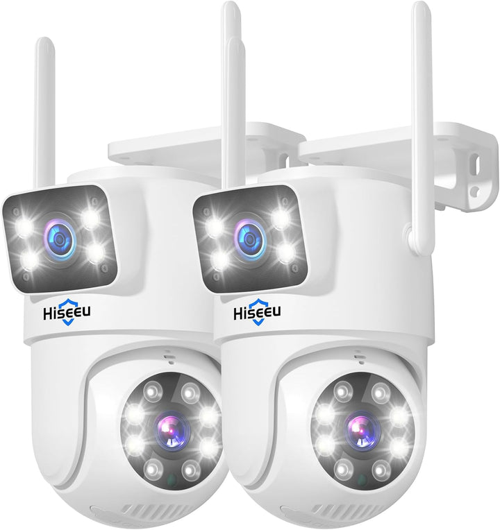 Hiseeu 2 Pack Cámara de seguridad inalámbrica 5G\/2.4G WiFi Cámara...