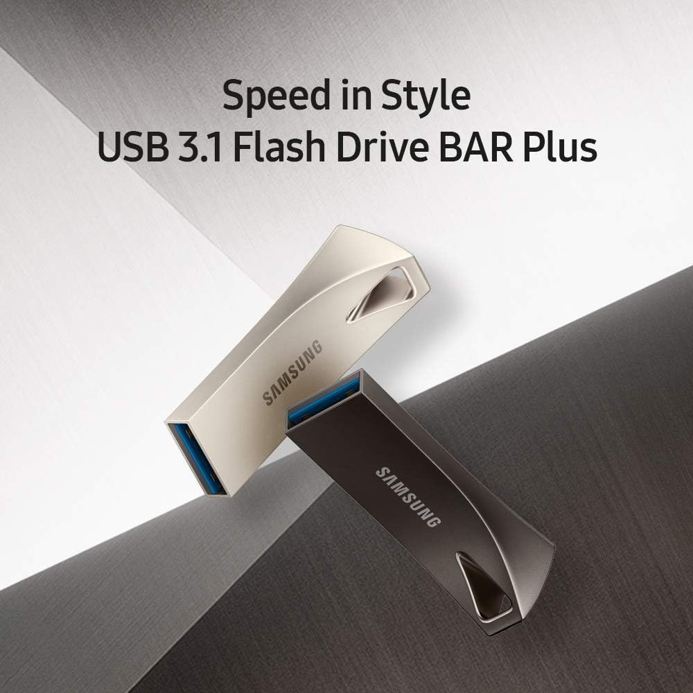SAMSUNG BAR Plus 64 GB - 300 MB\/s Memoria Flash USB 3.1 Champán Pl...