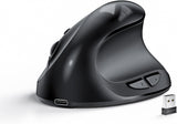 Lekvey Ratón ergonómico, mouse inalámbrico vertical para manos pequ...