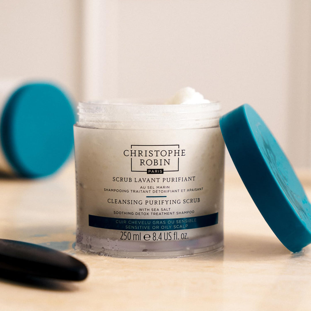 Christophe Robin Exfoliante purificador del cuero cabelludo con sal...