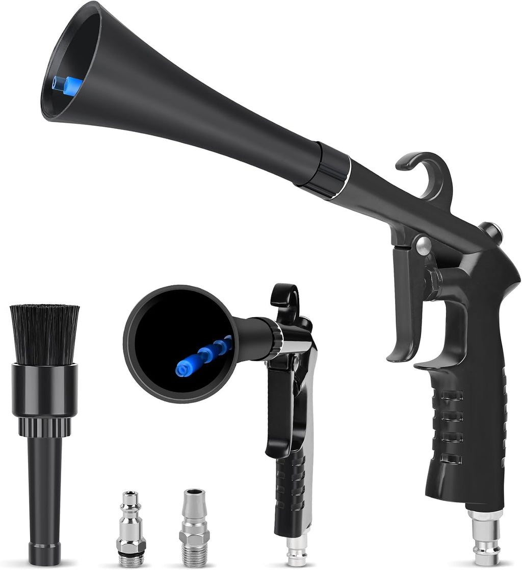 Pistola de limpieza de auto PARAROSE para detalles de interior, secador de aire de alta presión, kit de detalles de automóviles, limpiador de interior, herramientas de detalle de automóviles para