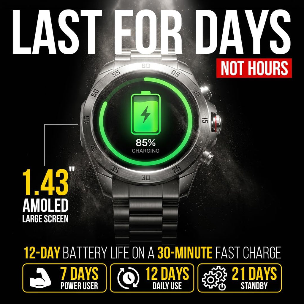 ALPHAGEAR Commander - Reloj inteligente resistente para hombre