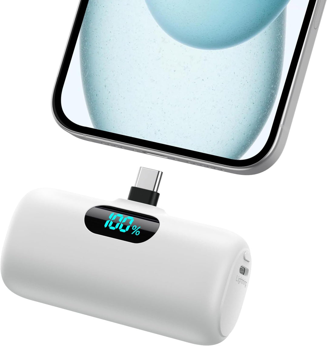Mini Cargador Portátil USB C Power Bank, Paquete de Batería Mejorad...