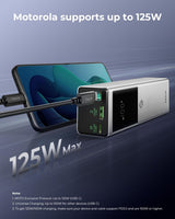 TALIX Banco de energía de 125 W, cargador portátil para portátil de...