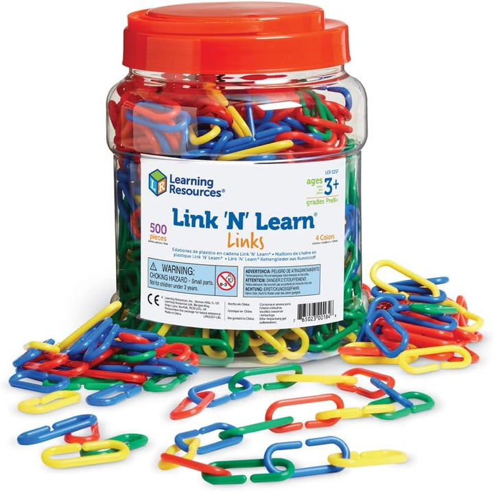 Learning Resources Link 'N' Learn Links - 500 piezas, a par...