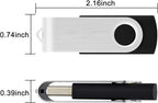 KOOTION Paquete de 10 unidades flash de 4 GB USB 2.0 de 4 GB
