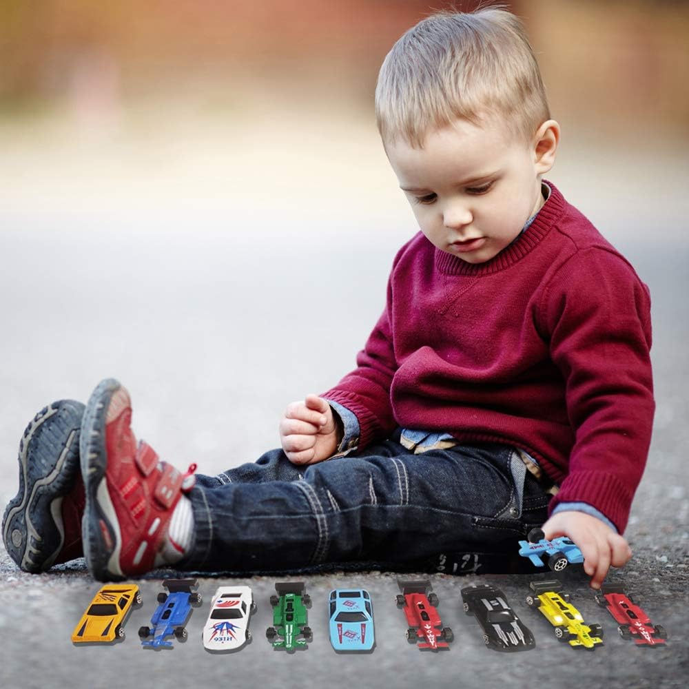 ArtCreativity Juego de 25 piezas de autos de juguete fundidos a presión, duradero, mini corredores en varios diseños, regalos de fiesta de cumpleaños geniales para niños, rellenos de bolsas de