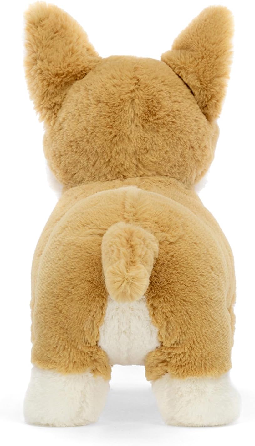 Jellycat Betty Corgi Perro Animal de Peluche, Mediano 8 pulgadas - Juguete de Peluche de Perros y Cachorros - Regalo Clásico para Niños