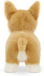 Jellycat Betty Corgi Perro Animal de Peluche, Mediano 8 pulgadas - Juguete de Peluche de Perros y Cachorros - Regalo Clásico para Niños