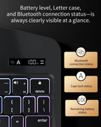 Funda de teclado Bluetooth de rotación de 360° para iPad 11ª generación
