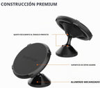 Rokform Soporte giratorio de doble imán, ajustable y aluminio (negro)