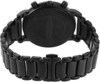 Emporio Armani Reloj para hombre, movimiento cronógrafo y caja de 1.811 in con correa de acero inoxidable, cuero o silicona