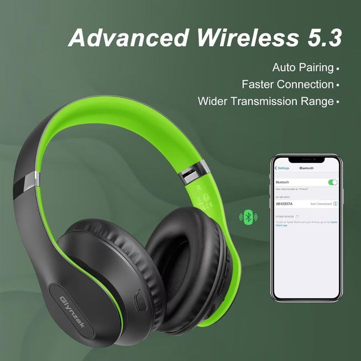 Glynzak Auriculares Bluetooth Inalámbricos Sobre La Oreja 65H Tiemp...