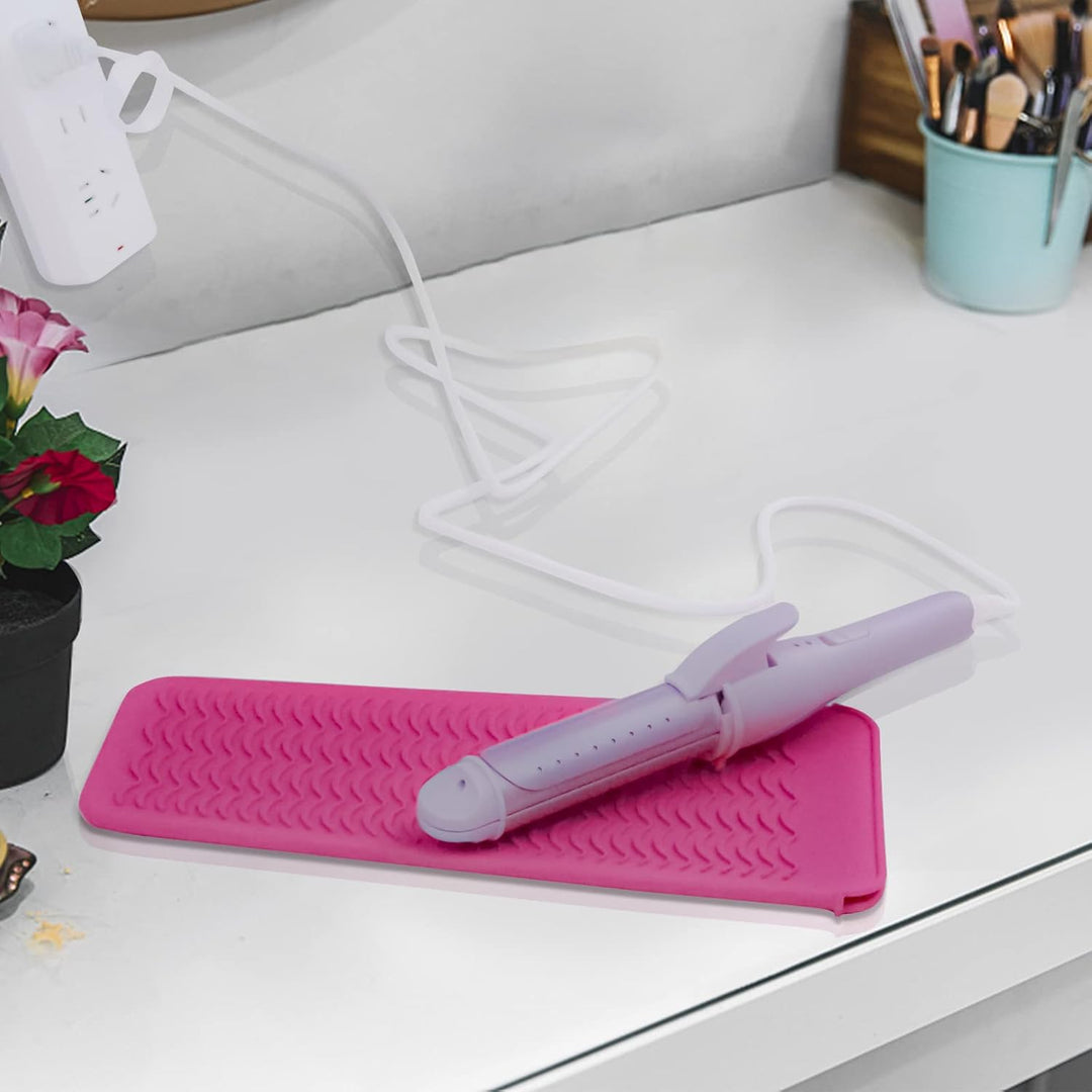 Estera\/Funda de Silicona Resistente al Calor para Alisadora de Cab...