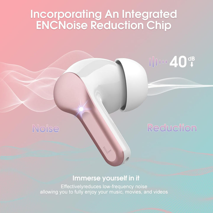 Auriculares inalámbricos, Bluetooth 5.4, estéreo de alta fidelidad,...
