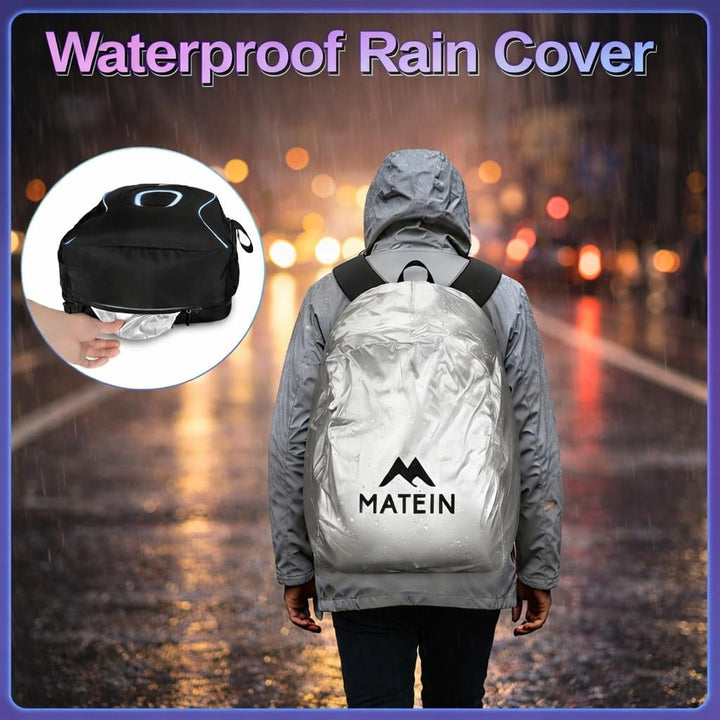 MATEIN Mochila para laptop de 17.3 pulgadas para hombres, mochila d...