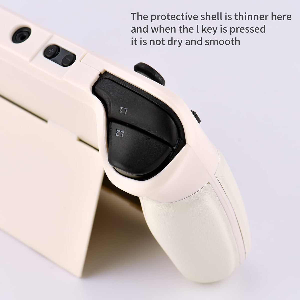 UYIYE Funda protectora para Steam Deck OLED y LCD con soporte - Blanco