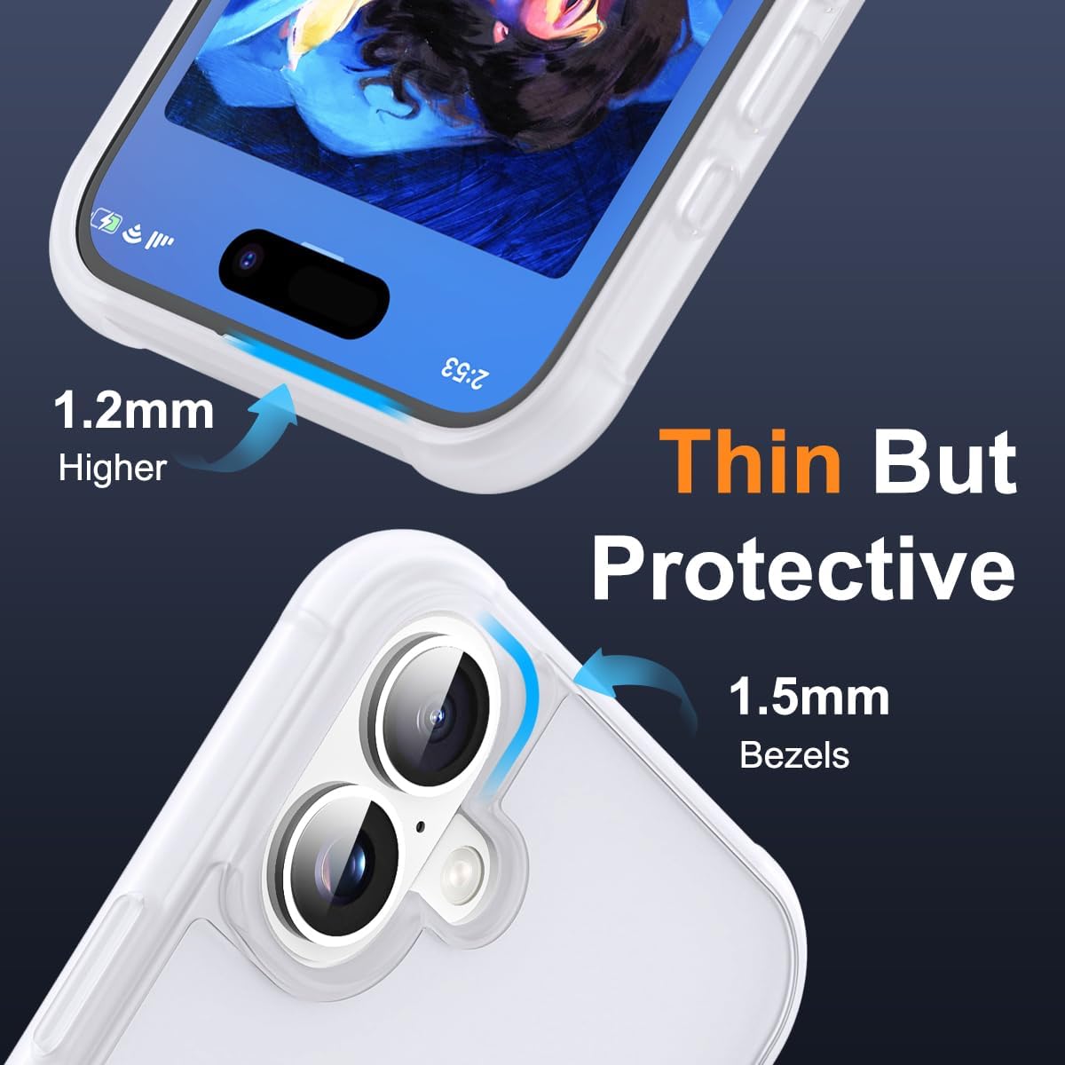 SKYLMW – Funda compatible con iPhone 16 con soporte magnético invisible tipo anillo, funda para teléfono de grado militar para iPhone 16 de 6.1 pulgadas [compatible con MagSafe] [excelente sensación