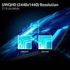 acer Nitro Monitor para juegos QHD 3440 x 1440 de 34" 1500R 21:...