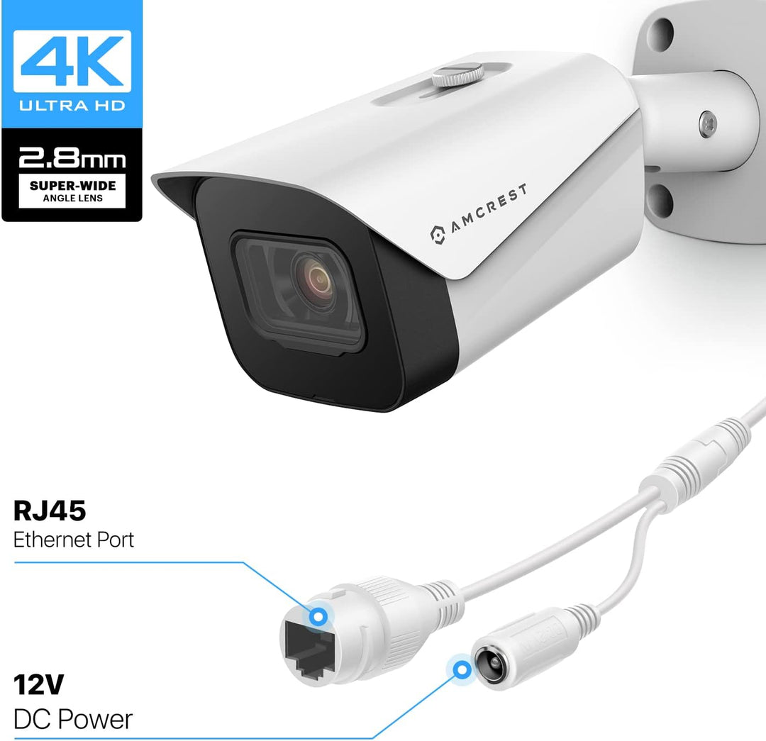 Amcrest Sistema de cámara de seguridad 4K con 4K (8MP) 8CH PoE NVR,...