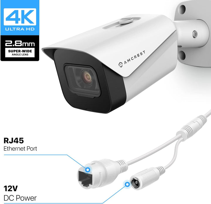 Amcrest Sistema de cámara de seguridad 4K con 4K (8MP) 8CH PoE NVR,...