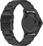 Juntan Correa de reloj clásica de acero inoxidable de 0.709 in, 0.787 in, 0.827 in, 0.866 in, 0.945 in, 1.024 in, plateado, negro, gris, azul, dorado, correa de reloj de metal cepillado para mujeres y