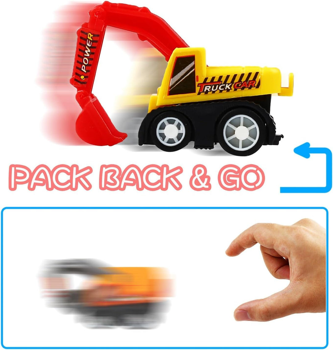 Pull Back Car - juego de 12 piezas de juguete para mini