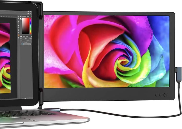 CIDETTY Nuevo monitor portátil de 12" para laptop, extensor de...