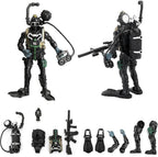 Figuras de acción de combate de las fuerzas especiales SWAT con armas militares y accesorios (12 unidades, 4 pulgadas)