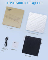 ORIGBELIE Unidad Externa de CD\/DVD para Laptop, Ultra Delgada de 1...