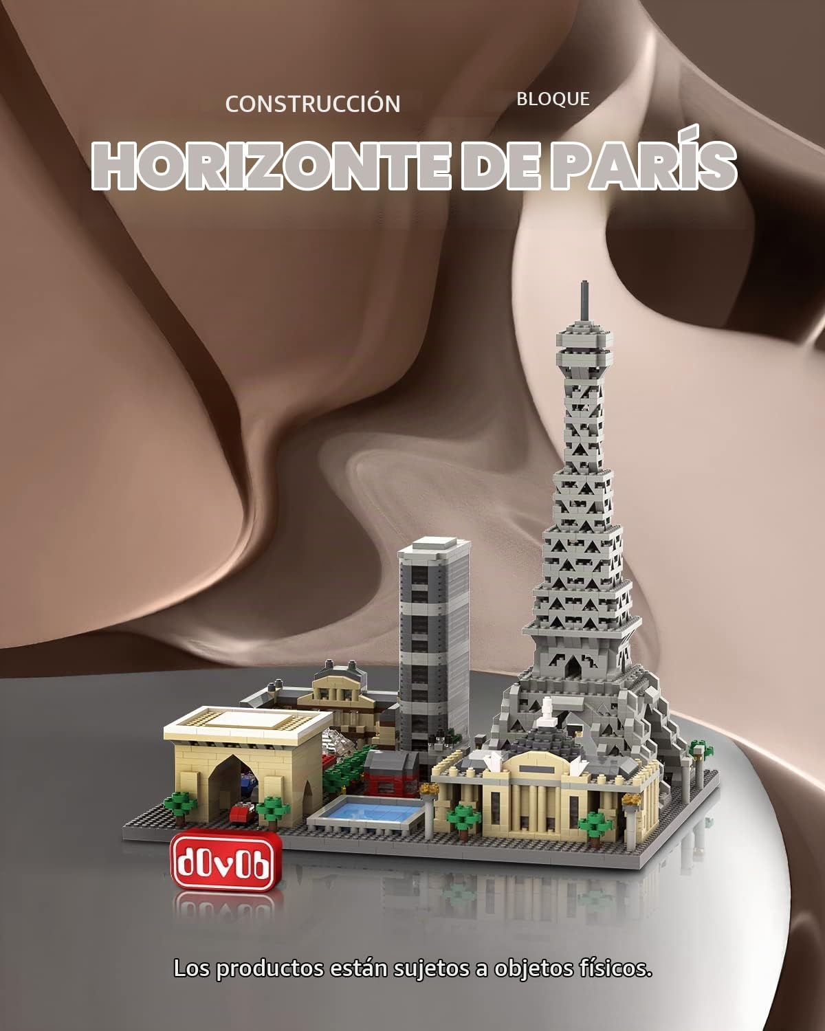 dOvOb Architecture Paris Skyline Juego de Construcción de Micro Mini Bloques, 2324 Piezas de Ladrillos, Kit de Modelo de Colección de Rompecabezas 3D, Decoración para Oficina y Hogar como Regalo para