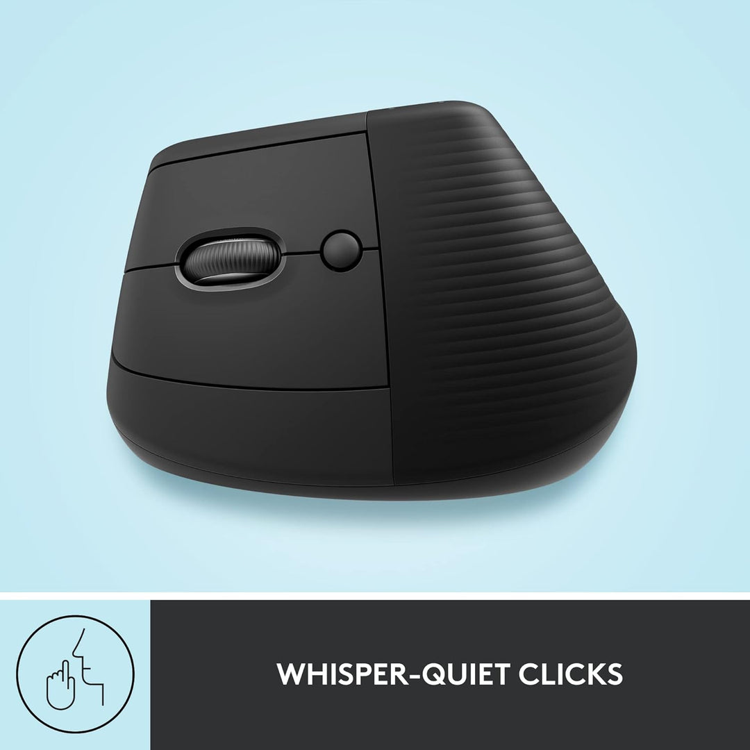 Logitech Lift - Mouse ergonómico vertical para mano izquierda, uso...