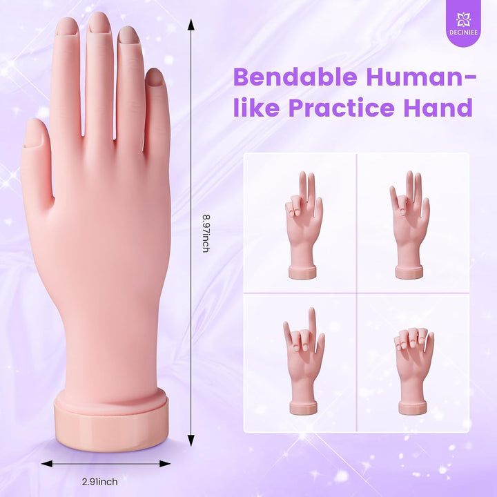 Kit de uñas para principiantes con todo: juego profesional de uñas...