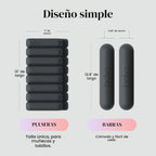 Bangles - Juego de mancuernas para muñeca y tobillo de 2 libras y barras Bala de 2 libras, pesas de tobillo y pesas de mano para fitness, yoga y entrenamiento de fuerza