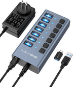 ACASIS, HS707MG-10G, hub USB 3.2 de 7 puertos, alimentado