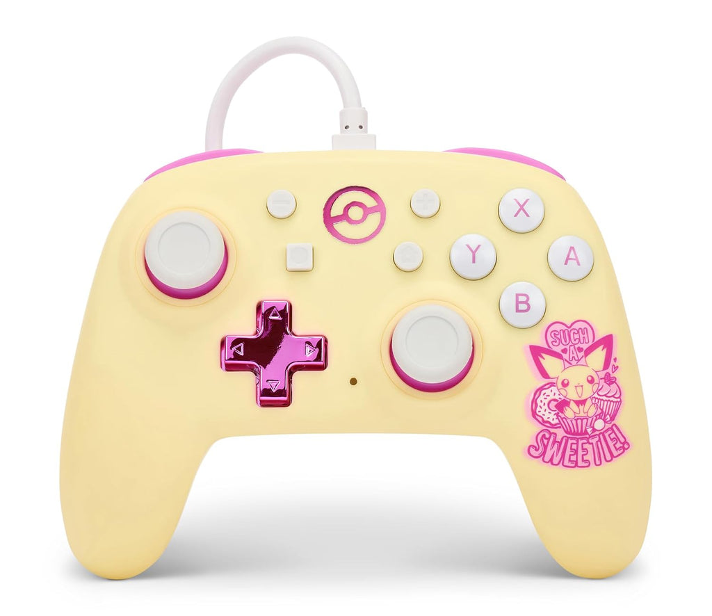 Controlador con cable PowerA Nano con agarre cómodo - Pokémon: Surtido Sweet, Funda de protección para Nintendo Switch
