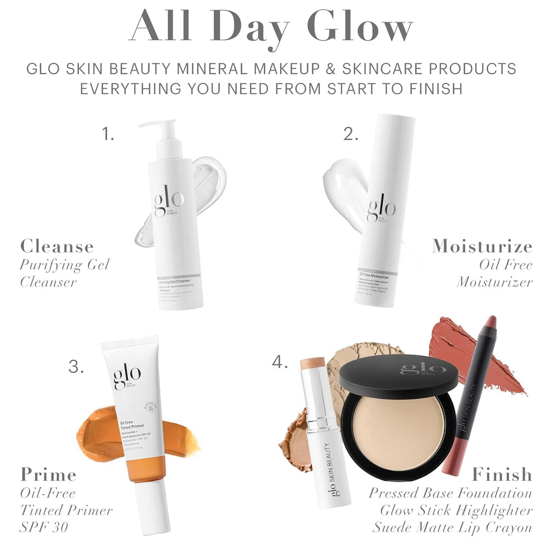 Glo Skin Beauty Primer tintado sin aceite SPF 30, (ligero) 1.7 oz \...