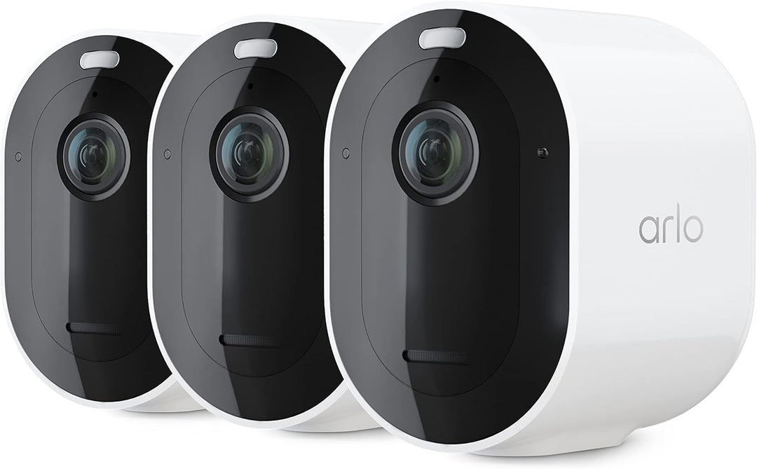 ArloPRO 4 Spotlight Cámara - Paquete de 3 - Seguridad inalámbrica,...