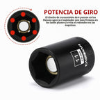 CASOMAN Juego de dados de impacto magnético de 14 piezas, 1/4", poco profundo, 6 puntos, métrico, 0.157 in a 0.591 in, acero CR-MO