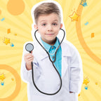 Paquete de 30 Estetoscopios de Juguete para Niños Estetoscopios Desechables a Granel Funcionamiento Real Enfermería Médico Juego de Simulación Accesorios de Disfraz de Enfermera para Niños Día