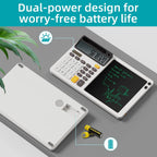 Calculadora solar DPEDUAI con almohadilla de escritura de 7.5 pulgadas