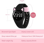 Relojes para niños y niñas, reloj deportivo digital con contador de pasos, podómetro, alarma de vibración, sin aplicación, impermeable, rastreador de fitness, reloj para niños, niñas, adolescentes