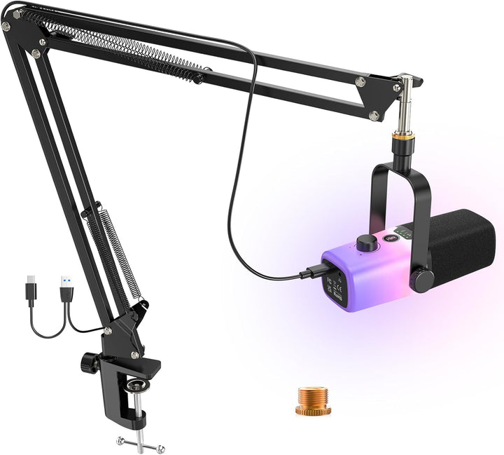 ZealSound Micrófono USB para Gaming, Micrófono de PC para Teléfono,...