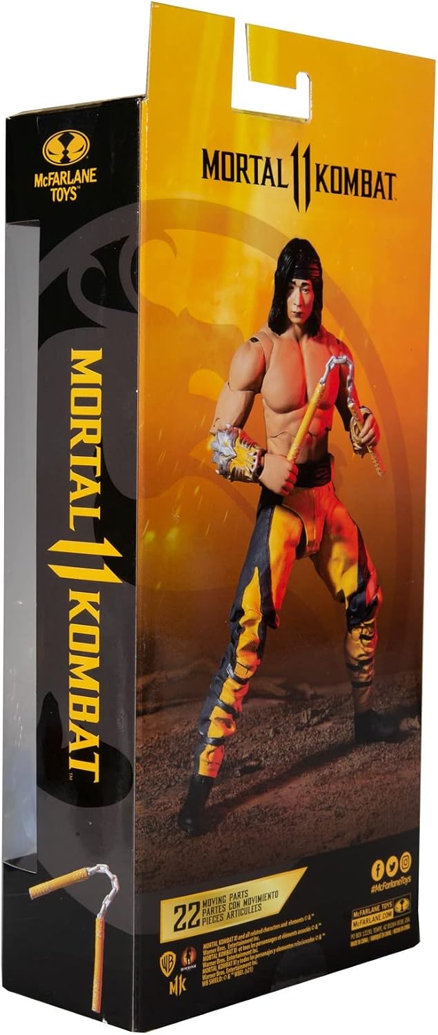 McFarlane Toys Mortal Kombat Liu Kang (Fighting Abbot) Figura de ac...