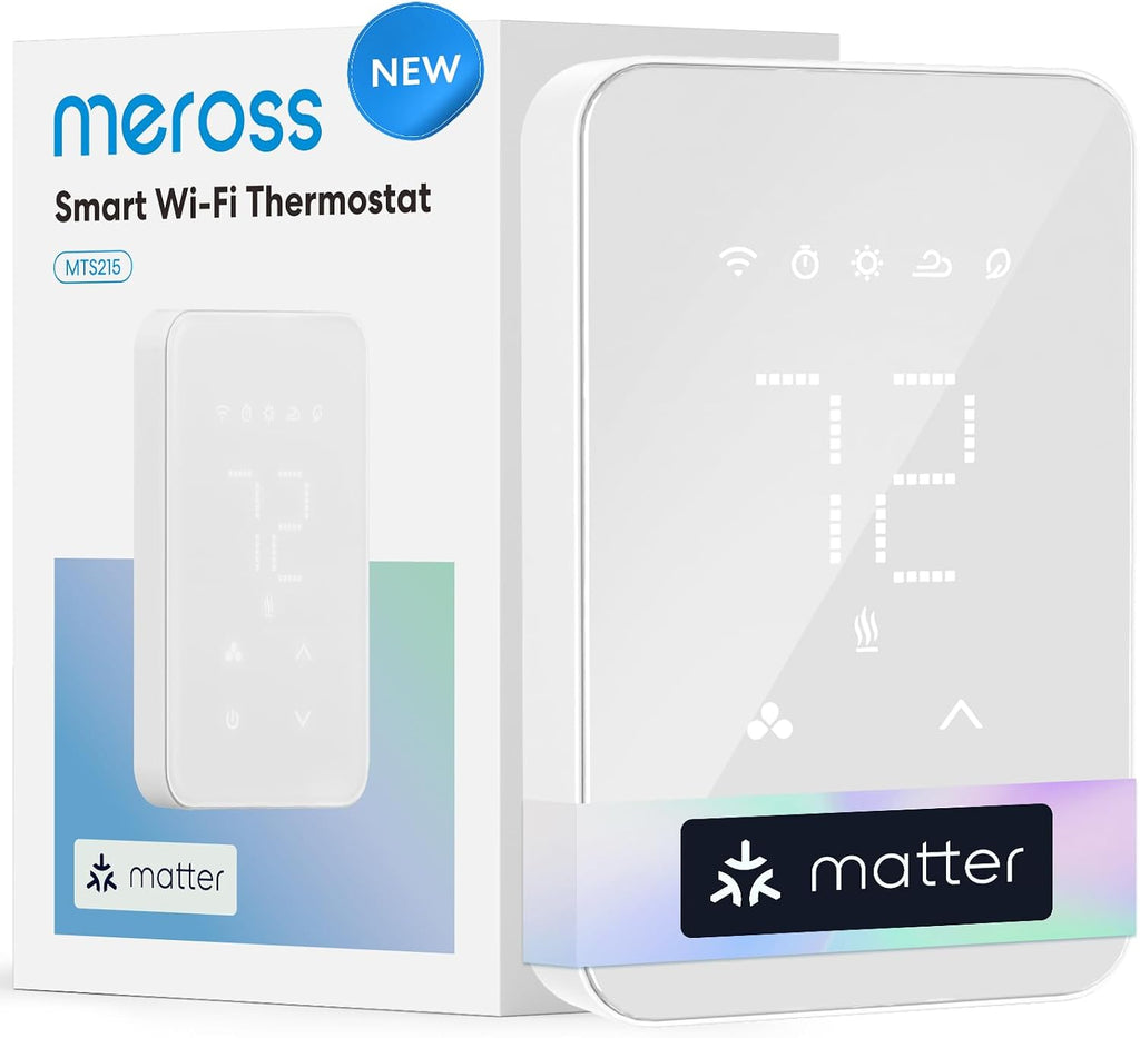 meross Matter Smart Thermostat para calefactores eléctricos de baseboard
